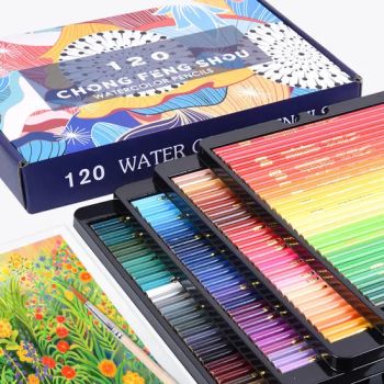 120 Bright Assorted Shades Watercolor Colored Pencils Brand OEM Origin China Material Wood Model NO. MC-03 Type Art Paints - Skylark Network Co., Ltd. - China