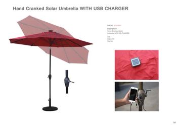 High Quality Garden Parasols Outdoor Solar Umbrella with LED Lights - Linyi Gaotong Import & Export Co., Ltd. - China