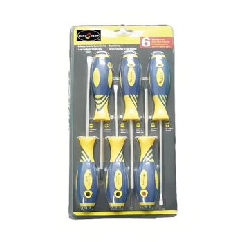 6PCS/Set Screwdrivers with Two Colour Plastic Handle Ls 1354 - Shaoxing Jiutai Imp. & Exp. Co., Ltd. - China