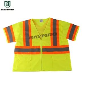 Reflective PPE Supplier Polyester Reflective Vest T-Shirt Anti Sweat Collar Safety Reflective Vests En 20471 - Baymro Safety China Co., Ltd. - China