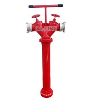 Fire-Protection DN65-100 Red Ductile Iron Fire Hydrant 1.6MPa GOST 15D MOQ100 - Ca Fire Protection Co., Ltd. - China