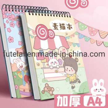 Sketchbook Drawing Paper Sketch Pad Kids Coloring Book and Art Paper - Easy to Use Doodle Pad with 80 GSM 60 Sheets - FU TE LAI PAPER (JIANGSU) CO., LTD. - China