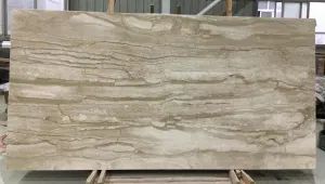 Botticino Classic Marble Slab 600x600mm 18mm 2.7gcm3 Flat Edge Natural 100% Stone Fujian Green Tag - Fujian Green Tag Technology Co., Ltd - China