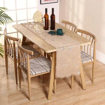 Eco-Friendly Burlap Table Runners Hot Stamping Printing Dyed Jute Table Runners for Home Party - Anji Yangyi Textile Co, . Ltd - China