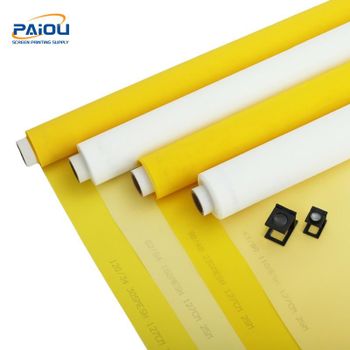 100% Polyester SilkScreen Printing Mesh Available Colors White, Yellow Material 100% Polyester Monofilament Yarn Operating Temperature Range 120°c To 195°c - SHIJIAZHUANG PAIOU SCREEN PRINTING SUPPLY - China