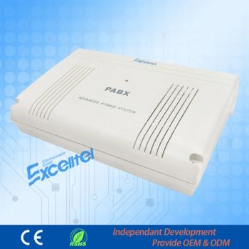 Hybrid System Telephone Exchange 16 Co Lines 96 Extensions School PBX - Excelltel Technology Co., Ltd. - China
