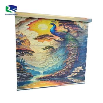 Custom Printed Zebra Roller Blinds Automatic Day and Night Shutter for French Windows Easy Built-in Installation for Bedroom - Shouguang Runchen Environmental Protection Technology Co., Ltd. - China