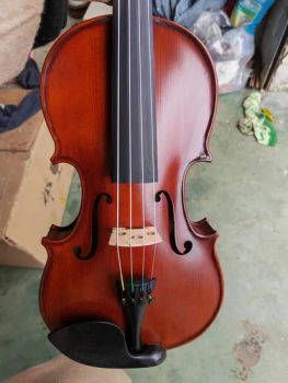 DV013e Solid Spruce Violin Ebony Good Setup Handmade European Quality Violin Factory - Fino Musical Instruments Company Limited - China