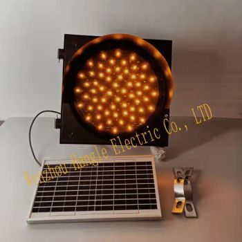 Solar Yellow Flash Light Solar Traffic Signal Flash Light Origin China Patterns Circle Light Source LED HS Code - Wenzhou Hangle Electric Co., Ltd. - China