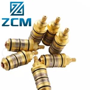 Fine Surface Finish Custom Manufactured CNC Machined Metal Polished Brass Shower Faucet Mixer Thermostatic Cartridges for Furniture/Kitchen/Bathroom Accessories - Qingdao ShengHong Rubber and Plastic Co., Ltd - China