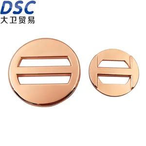 Shell Round Slide Belt Buckles Circle Slide Buckle Metal Rings Center Bar Slider Round Strap Buckle - DSC Xiamen Enterprise Pte Ltd. - China