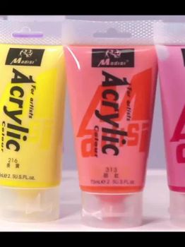 Art Supplies Student Beginner 79 Color 75ml Plastic Tube Wholesale Artist Acrylic Paints - Ningbo Colorswoo Art Supply Co., Ltd. - China