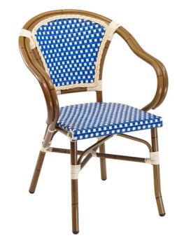Garden Wicker Stackable Chair Rattan Papasan Bamboo Furniture Bench Promotional Outdoor Modern Chairs and Swimming Pool Bistro - Foshan Yiran Furniture Co., Ltd - China