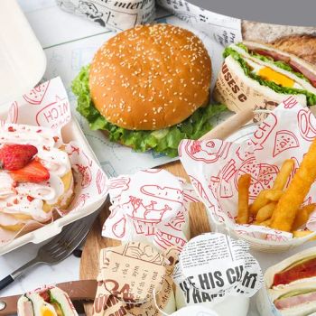 Hamburger Oil Wax Food Packaging Deli Sandwich Wrap Paper - Laizhou Dechen Machinery Co., Ltd. - China