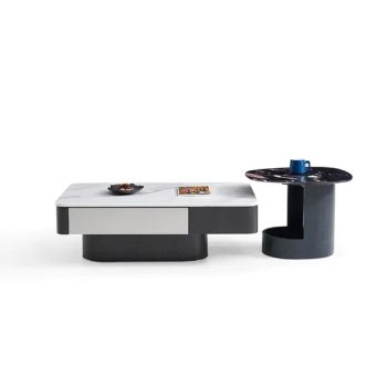 Eco-Friendly Marble-Top Coffee Tea Table with Storage for Miscellaneous Items - Foshan Shunde Shunuomei Furniture Co., Ltd. - China