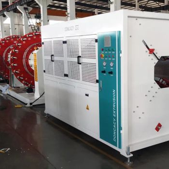 Extruder for Producing Composite Pipes with Steel Wire Mesh Framework and Thermoplastic PE Plastic Particles Encapsulated - Anhui Dongcai Machinery Technology Co., Ltd. - China