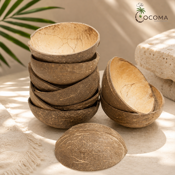 Coconut shell oval cups Form Other Organic Yes Origin India Degree of Processing Fresh - ASR Exports  - India