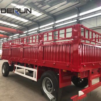 2 Axle Full Trailer Type Drawbar Cargo Farm Trailers Truck Tractor Trailer - SHANDONG DERUN VEHICLE CO., LTD - China