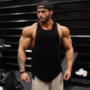 Wholesale Men Gym Wear Tank Top T Shirt Customized Sport Clothing Active Wear Athletic Clothes Fitted Undershirt Fitness Mens Tank Tops - Guangzhou Boba Trading Co., Ltd. - China