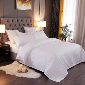 Premium Customized 100% Cotton Hotel Quilt Cover Set Fabric Count 60 Sample Available Thread Count 384tc Model NO. - Jiangsu Leju Cosmetics Co., Ltd. - China