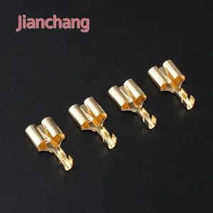 High Quality Brass Automotive Electric Terminals Cylindrical Joint Bullet Socket Spring DJ222-4A Copper Crimp Terminal - Dongguan Jianchang Hardware Products Co., Ltd. - China
