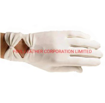 Fashion Women Bridal/Wedding Gloves (JYG-29319) Size Medium Color White Origin China Trademark FBYL Quality Superior Feeling - FBYL LEATHER CORPORATION LIMITED - China