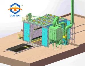 Air Receiver Tank Sand Blasting Booth Shot Blasting Room Surface Cleaning Equipment Manufacturer - Qingdao Antai Heavy Industry Machinery Co., Ltd. - China