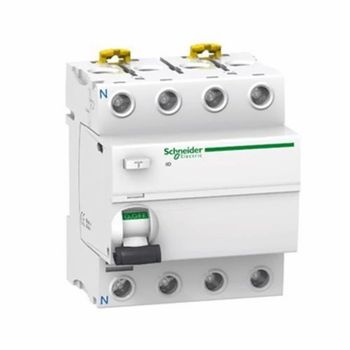 Schneider 40A Four Pole RCCB Frequency 50 Hz Brand Schneider Senstivity 100mA Voltage 220-240V Rated Current 40A Number of Poles - Inel Electronic Systems - India