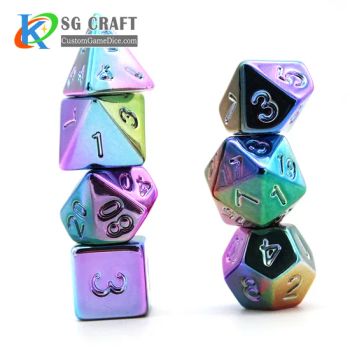 Custom Sharp Edge Dice Set Polyhedral Dice Tabletop Games Resin Keenness Dice - KN Gift Limited - China