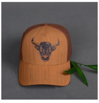 Top Quality Wood Baseball Caps Personality Printing Cow Trucker Hat Men Linen Sport Caps - Capwindow International Co., Ltd. - China