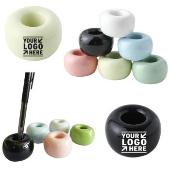 Ceramic Pen Stand Single Pen Holder Display Stand for Desk Desktop - Suzhou Offer Gifts Co., Ltd. - China