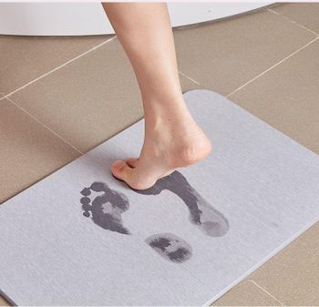 Diatomite Stone bath mat Thickness 0.9cm Shape Custom Shape Material Diatomaceous Earth Use Stone Mats For Bathroom Drying Time Fast Drying In - Shangrao Sheenyoo Technology Co.,Ltd. - China