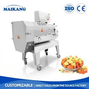 Automatic Vegetable Cutting Machine Fruit Cutter with Large Feeding Ports and Adjustable Knife Discs for Potato Slicer Carrot Chopper Cabbage Processing Plant - Zhucheng Maikang Mechanical and Electrical Technology Co., Ltd. - China