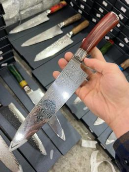 Chef Knife 8 Inch Japanese Steel Damascus Kitchen Knife, Professional Kitchen Knives Sharp High Carbon Super Steel 67 Layers Kitchen Utility Knife with G10 Hand - Yangjiang Gelaiya Industry & Trade Co., LTD - China