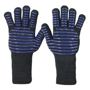 Brands Officially Licensed Factory Custom Aramid Fabrics Oven Gloves Kitchen Ware Heat Resistant Gloves for BBQ Cooking Grill Baking - Dongguan Kangbao Garment Co., Ltd. - China