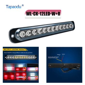12 LED Red-White Strobe Light - Emergency Warning with Surface Mount for off-Road Trucks & Suvs - Foshan Nanhai Yiyuan Electric Appliances&Hardware Co., Ltd. - China