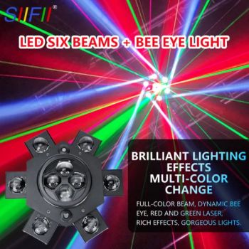 3 in 1 Beam Bee Eye Laser LED Moving Light for Night Clubs DJ Bars Studios Party Events - Guangzhou Sanfei Stage Lighting Co., Ltd - China