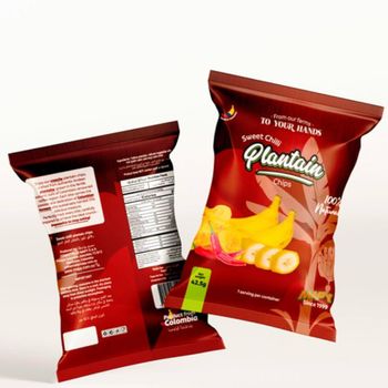 Sweet Chili Plantain Chips. Pack of 6 x 42.5g - Healthy Crunchy Gluten-Free Snacks -  CALIPSO POLSKA SP Z OO  - Poland