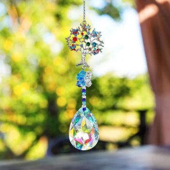 Crystal Gemstone Tree Suncatcher - Rainbow Window Decor for Feng Shui - Yiwu Renrui E-commerce Business - China