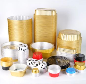 Disposable Aluminum Foil Lunch Box Base 68mm Height 30mm Top 88X78mm Trademark M&C HS Code 761510 Capacity 100ml Item Code - OMC INTERNATIONAL (HK) CO., LIMITED - China