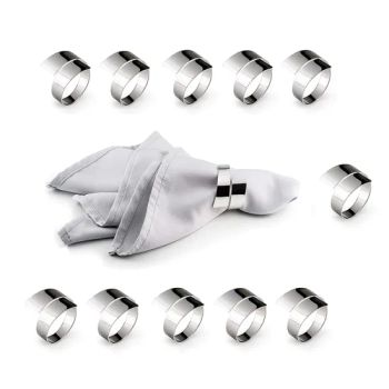 Stainless Steel Napkin Rings Set of 6 Hollow out Napkin Rings Holder for Thanksgiving Christmas Everyday Holiday Party - E-Pin Industry and Trade Co., Ltd. - China