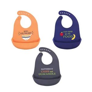 Wholesale Printing Silicone Baby Bibs Waterproof Customizable Printed Baby Bibs Print Bib Trending Baby Feeding Product - Zhongshan Xinyuan Silicone Rubber Co. Ltd - China