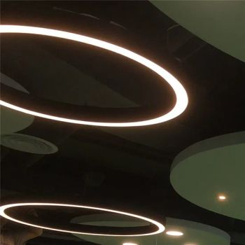 Customized LED Ceiling Light Aluminum Curved Profile LED Pendant Lights - Shenzhen Enrich Lighting Co., Ltd. - China