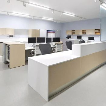Modern Office Furniture Table Custom Computer Office Desks Executive Solid Wood Desk - Guangdong Hongye Furniture Group Co., Ltd. - China