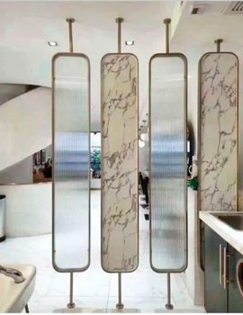 Stainless Steel Pvd Collar Partitions Usage Interior design Coating Film Type PVD Material Stainless steel Color GOLD, ROSE GOLD, - Om Steel Corporation - India