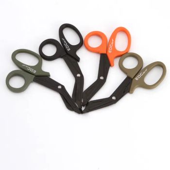 Curved Medical Stainless Steel Trauma Shears Utility Emergency Bandage Scissors with Carabiner - Ningbo Zhixin Metal Product Co., Ltd - China