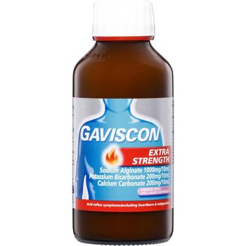 GAVISCON Dual 500mg / 213mg / 325mg Suspension - For Heartburn and Stomach Pressure - Works up to 4 Hours - 300ml Bottle - Smart Agri GmbH - Germany
