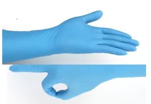 Safety Gloves Disposable Blue Non-Slip Rubber Latex Gloves Color Blue Origin China Trademark OEM Length Medium Model NO. - Wenzhou Zhongyu Technology Co., Ltd. - China