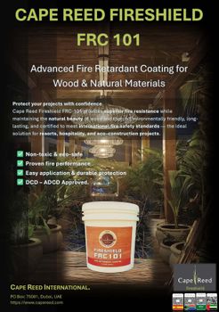 Fire Retardant Coating Product Identifier Frc-101 Fire Retardant Type Fireshield Environmental Compliance Non-toxic, Eco - Capereed LLC - United Arab Emirates