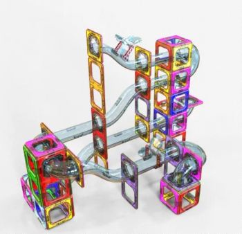 Ball Track Game DIY Educational Building Magnetic Block Toys Color Color Material ABS Origin China Age 3 & above Plastic Type - Ningbo DSW International Co., Ltd. - China